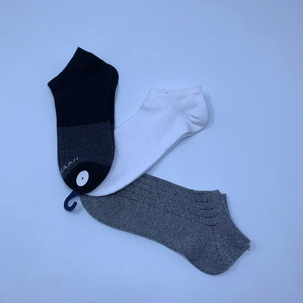 Cole Haan Mens OS Multicolor Low Cut Ankle Athletic Comfort 3-Pack Socks New